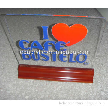 wooden edge lit sign base battery